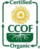 CCOF Certified Organic logo representing organic certification for San Jose Distribution Services.